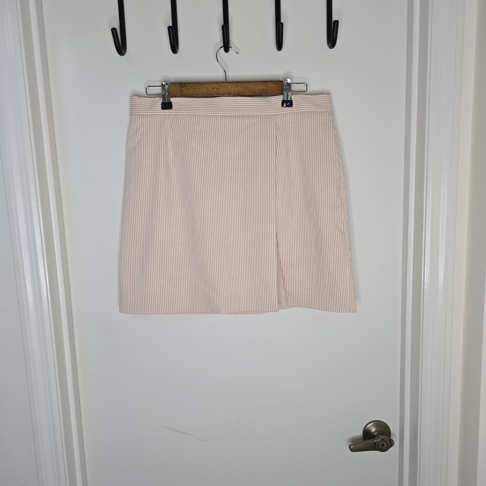 Alex Marie NWT Elegant Pink Gingham Check Skirt Size 12